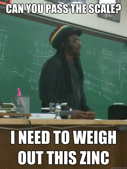 Can You Pass the scale? I need to weigh out this Zinc - Can You Pass the scale? I need to weigh out this Zinc  Rhasta Scale