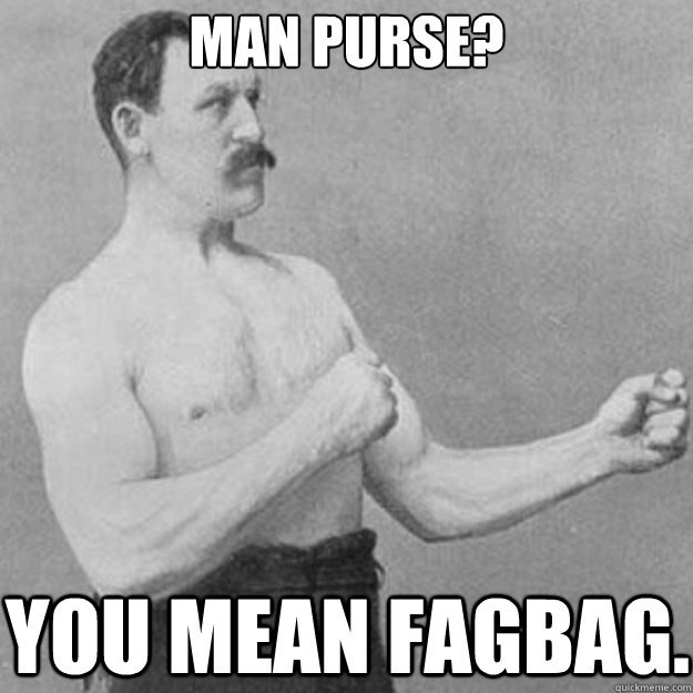 Man satchel online meme