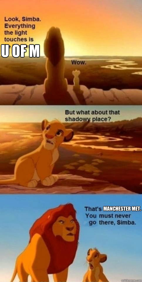 U of M Manchester Met.   - U of M Manchester Met.    Everything the Light Touches