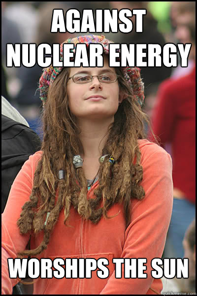 Against
Nuclear Energy worships the sun  College Liberal