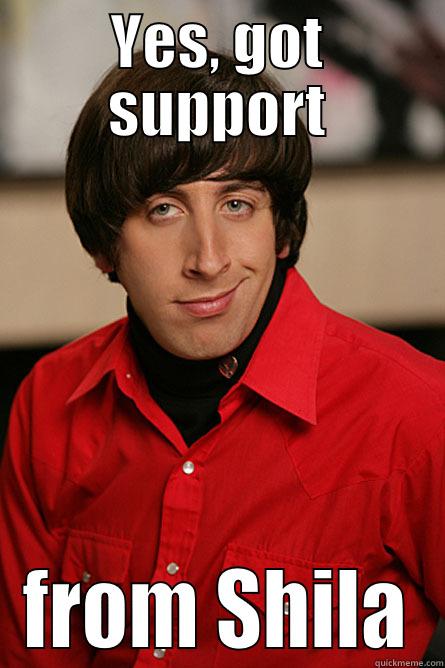 YES, GOT SUPPORT FROM SHILA Pickup Line Scientist