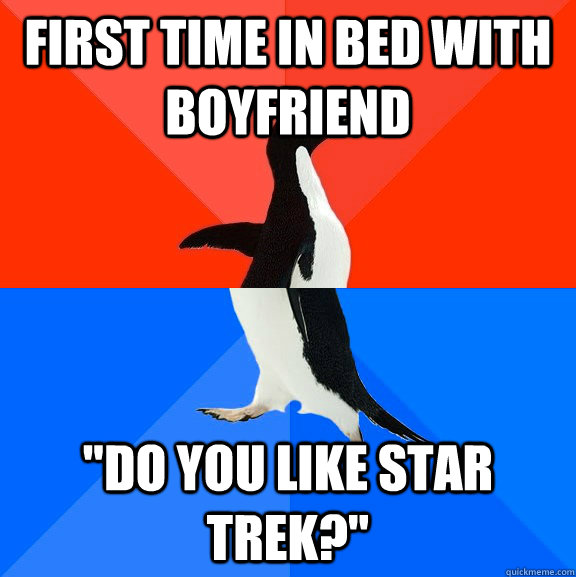 First time in bed with boyfriend 