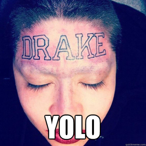  YOLO  stupid drake fan