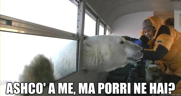 Ashco' a me, ma porri ne hai?  oso curioso