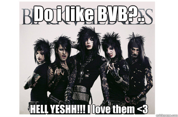 Do i like BVB?.. HELL YESHH!!! I love them <3   Black Veil Brides