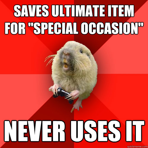 Saves ultimate item for 