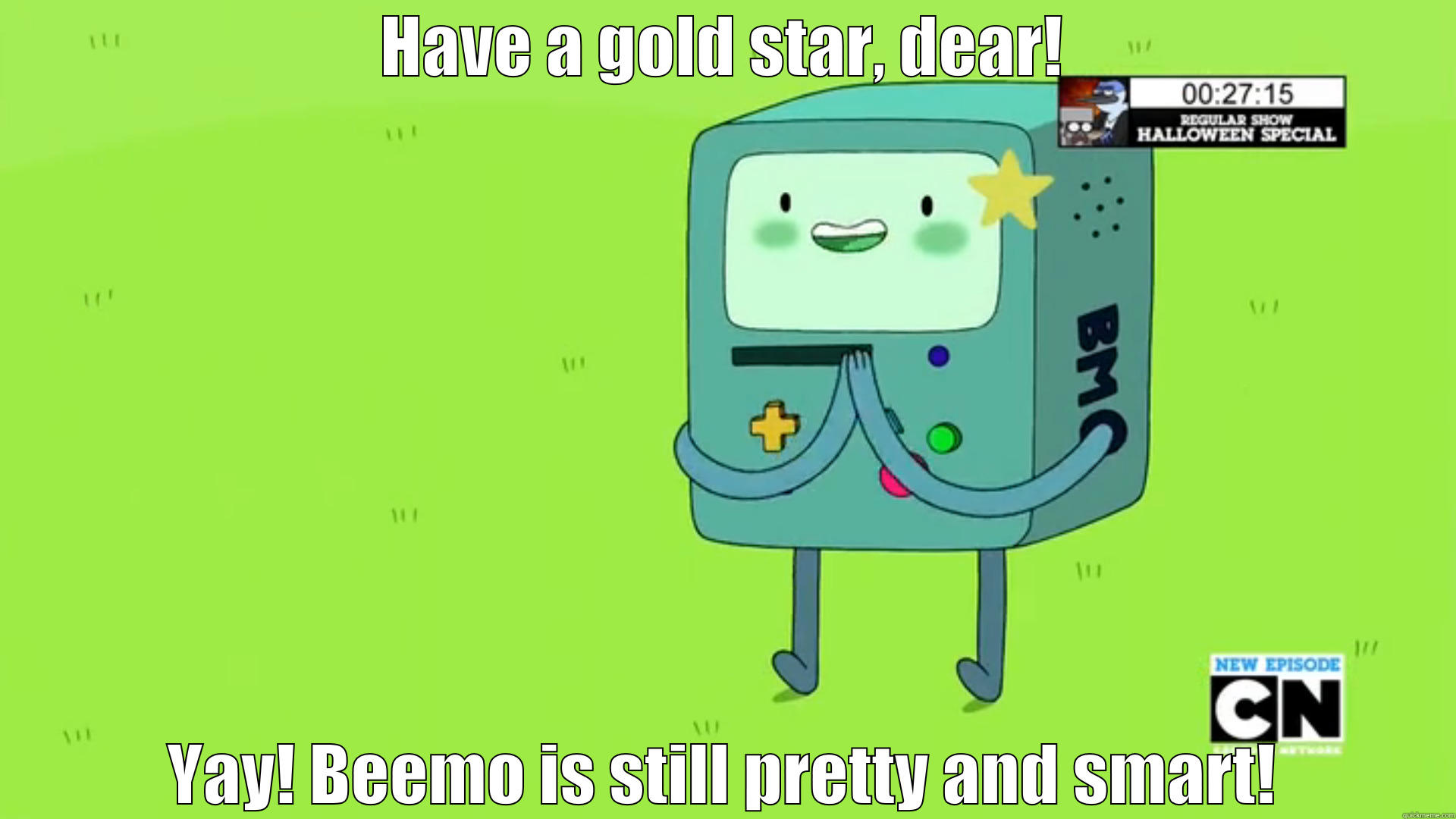 Girl Beemo - HAVE A GOLD STAR, DEAR! YAY! BEEMO IS STILL PRETTY AND SMART! Misc