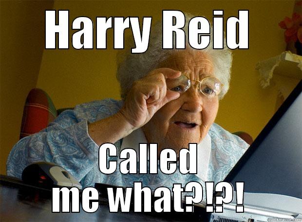 HARRY REID CALLED ME WHAT?!?! Grandma finds the Internet