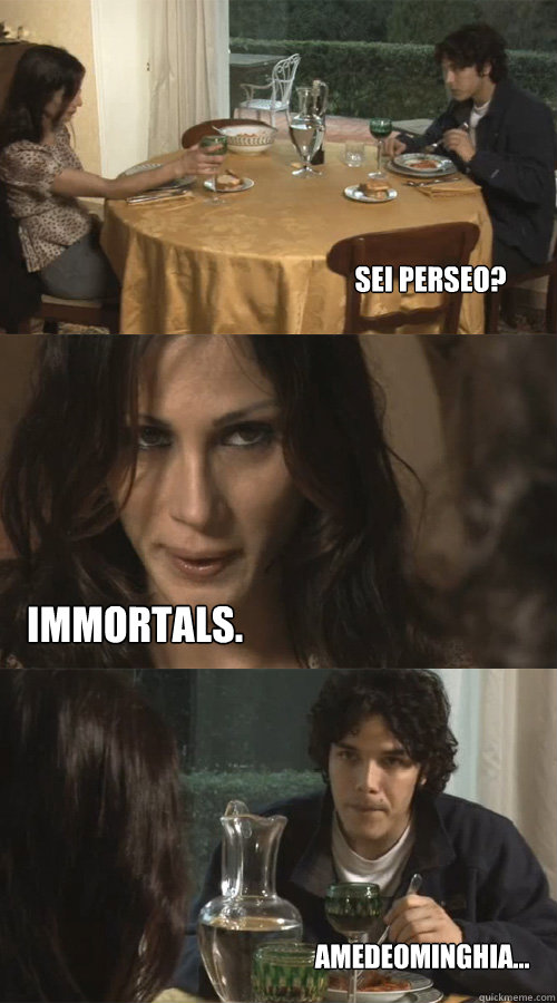 Sei Perseo? Immortals. AMEDEOMINGHIA... - Sei Perseo? Immortals. AMEDEOMINGHIA...  Ravioli