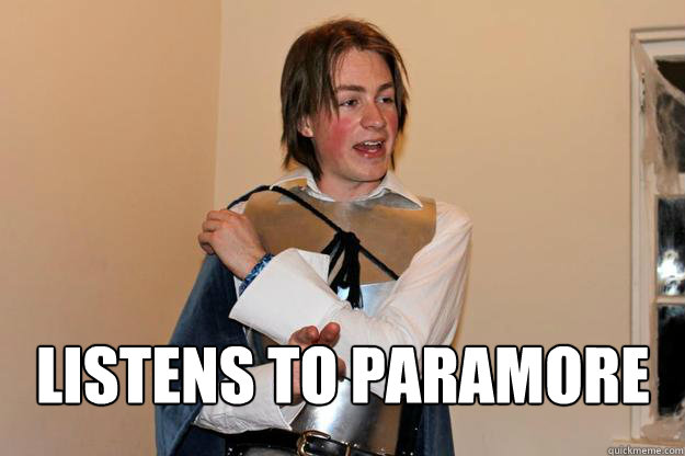  listens to paramore  