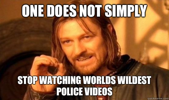 One Does Not Simply Stop watching worlds wildest police videos  Boromir