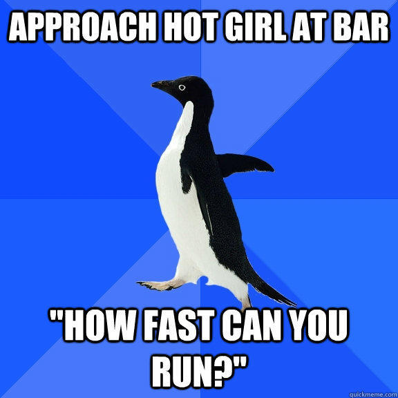 Approach hot girl at bar 