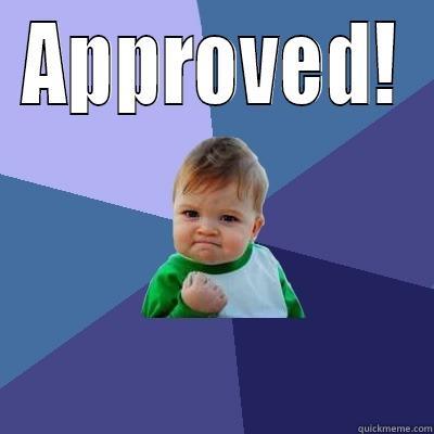 APPROVED!  Success Kid