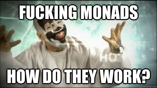 Fucking monads how do they work?  