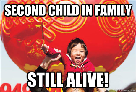 Second child in family still alive!  Second World Success