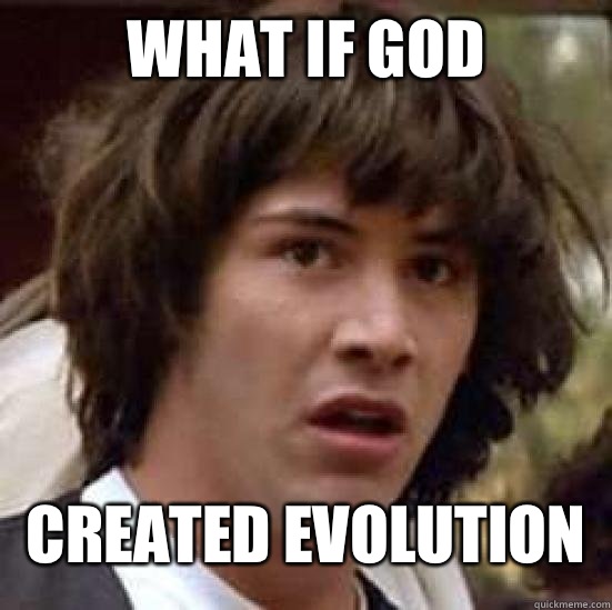 What if god Created evolution  