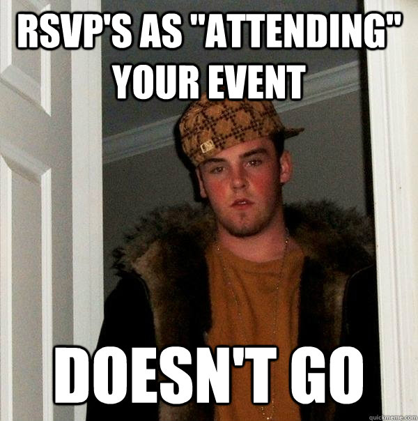 RSVP's as 