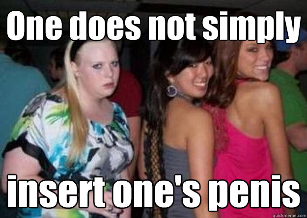 One does not simply insert one's penis  Cock-block Cathy