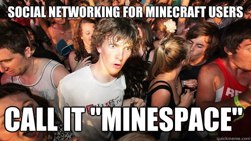Social networking for Minecraft users call it 