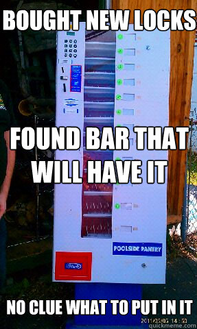 bought new locks found bar that will have it no clue what to put in it  