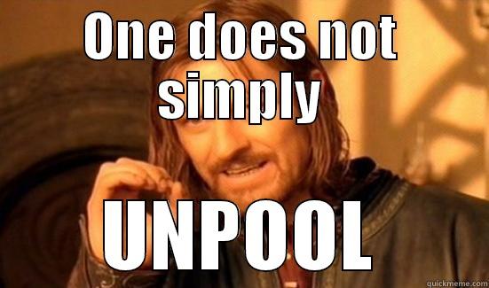 ONE DOES NOT SIMPLY UNPOOL Boromir