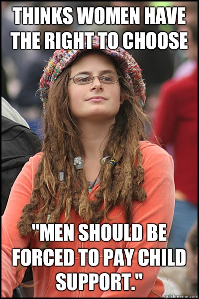 Thinks women have the right to choose 