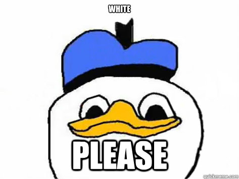White please  Dolan Duck