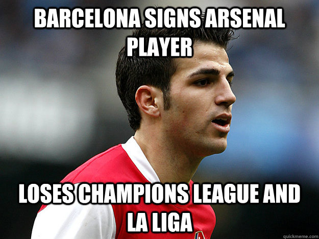 Barcelona Signs Arsenal Player Loses Champions League and La Liga  