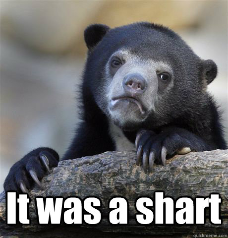  It was a shart  Confession Bear