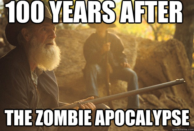 100 years after the zombie apocalypse  - 100 years after the zombie apocalypse   Mountain man
