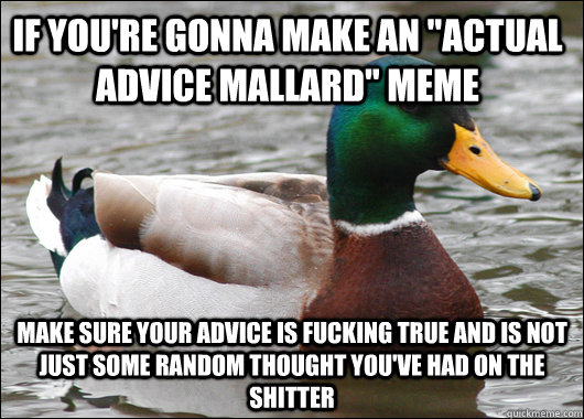 If you're gonna make an 