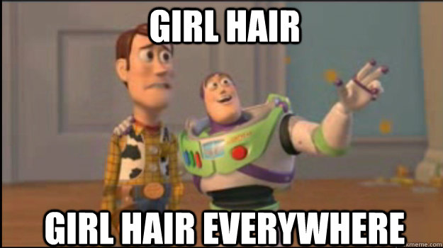 girl hair girl hair everywhere - girl hair girl hair everywhere  Buzz and Woody