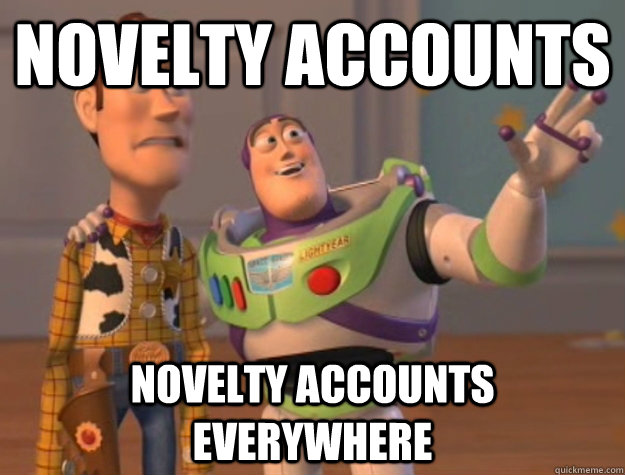 novelty accounts novelty accounts everywhere  Buzz Lightyear