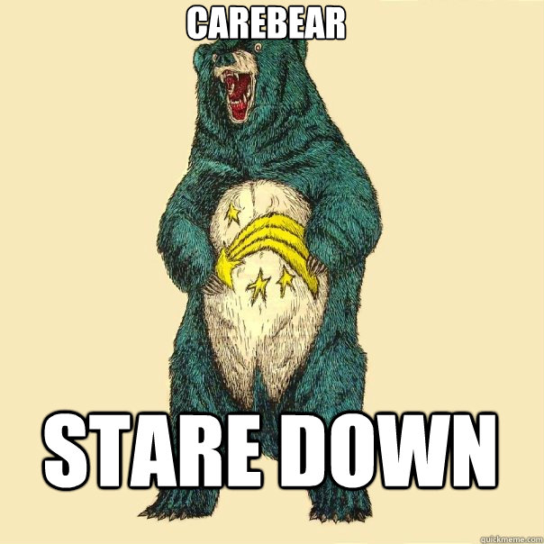 Carebear Stare Down - Carebear Stare Down  Insanity Care