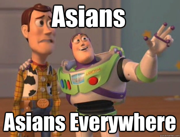 Asians Asians Everywhere   Pinks everywhere