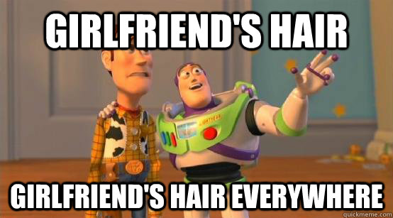 girlfriend's hair girlfriend's hair everywhere  Buzz Glitter
