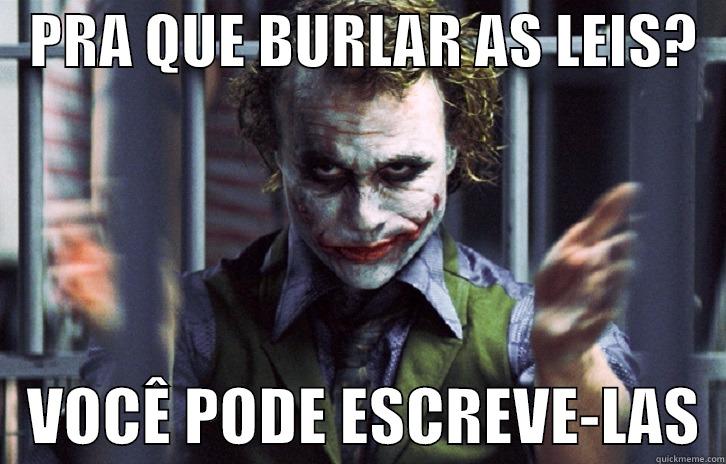   PRA QUE BURLAR AS LEIS?      VOCÊ PODE ESCREVE-LAS  Misc