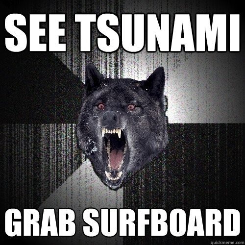 see tsunami grab surfboard  Insanity Wolf
