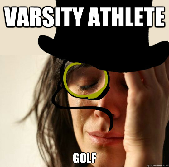 Varsity Athlete Golf  