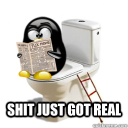  Shit just got real  