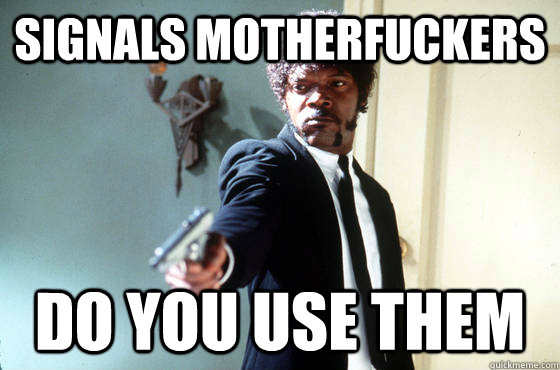 Signals motherfuckers do you use them - Signals motherfuckers do you use them  Misc