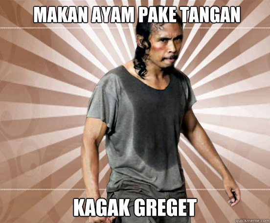 MAKAN AYAM PAKE TANGAN KAGAK GREGET  Mad Dog