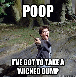 POOP I've got to take a wicked dump  Pissed off Harry