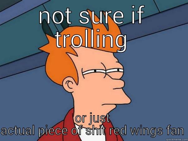 NOT SURE IF TROLLING OR JUST ACTUAL PIECE OF SHIT RED WINGS FAN Futurama Fry