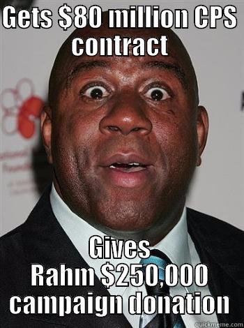 GETS $80 MILLION CPS CONTRACT GIVES RAHM $250,000 CAMPAIGN DONATION Misc