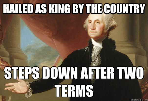 HAILED as king by the country steps down after two terms  Good Guy George