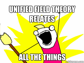 Unified Field Theory Relates ALL THE THINGS  All The Things