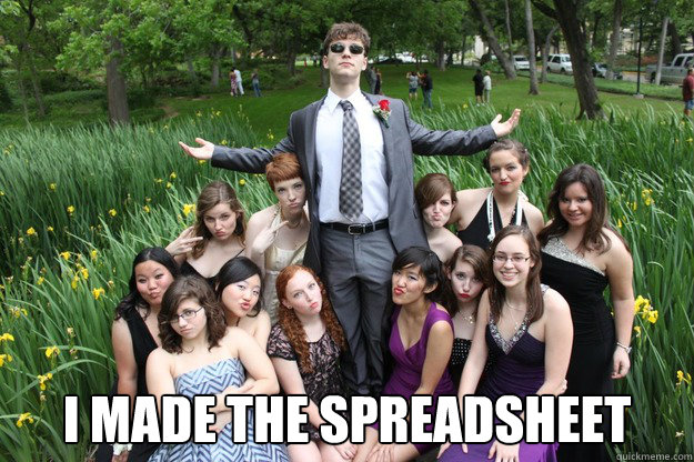  I made the spreadsheet  