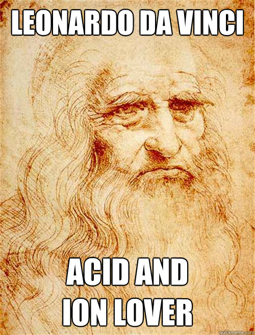 Leonardo Da Vinci Acid and 
ion lover  Historic Anagrams