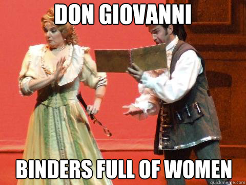 DON GIOVANNI BINDERS FULL OF WOMEN - DON GIOVANNI BINDERS FULL OF WOMEN  Don Gioromney